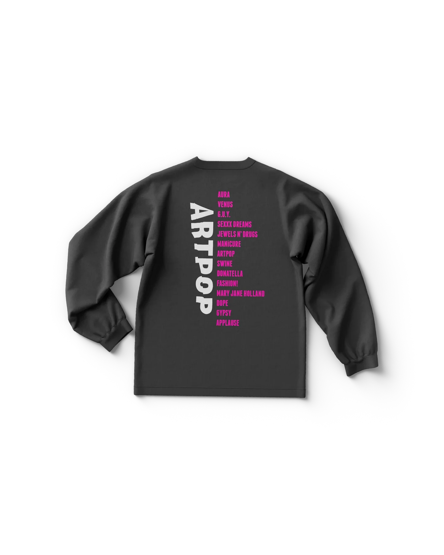 Lady Gaga ARTPOP Tracklist Longsleeve T-Shirt Official Store