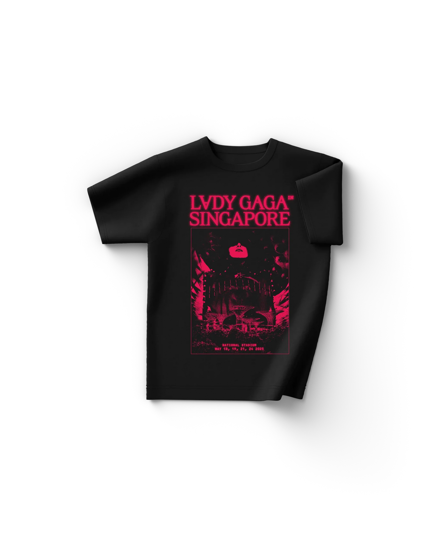 Lady Gaga Charcoal Singapore T-Shirt Official Store