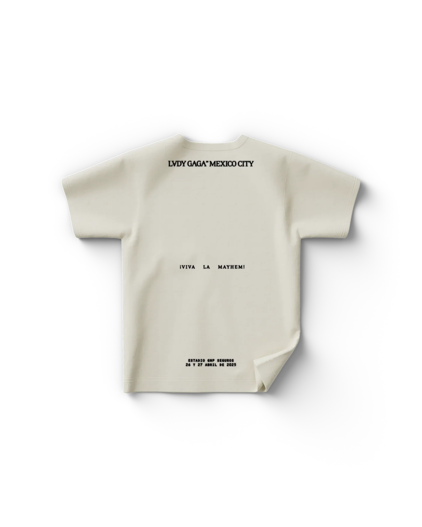 Lady Gaga White CDMX T-Shirt Official Merch