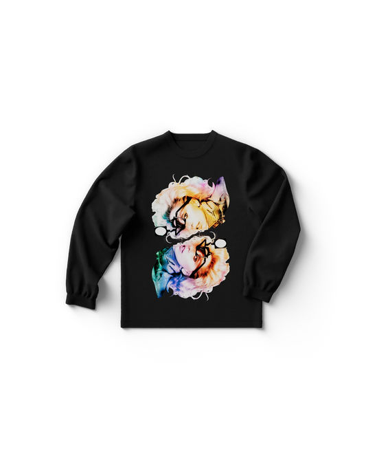 Lady Gaga ARTPOP Rainbow Reflection Black Longsleeve Official Merch