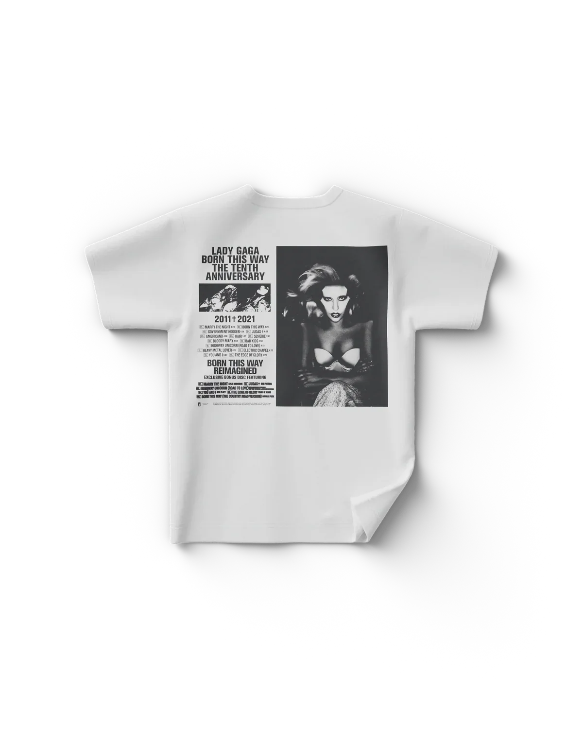 Lady Gaga The Tenth Anniversary T-Shirt Official Merch