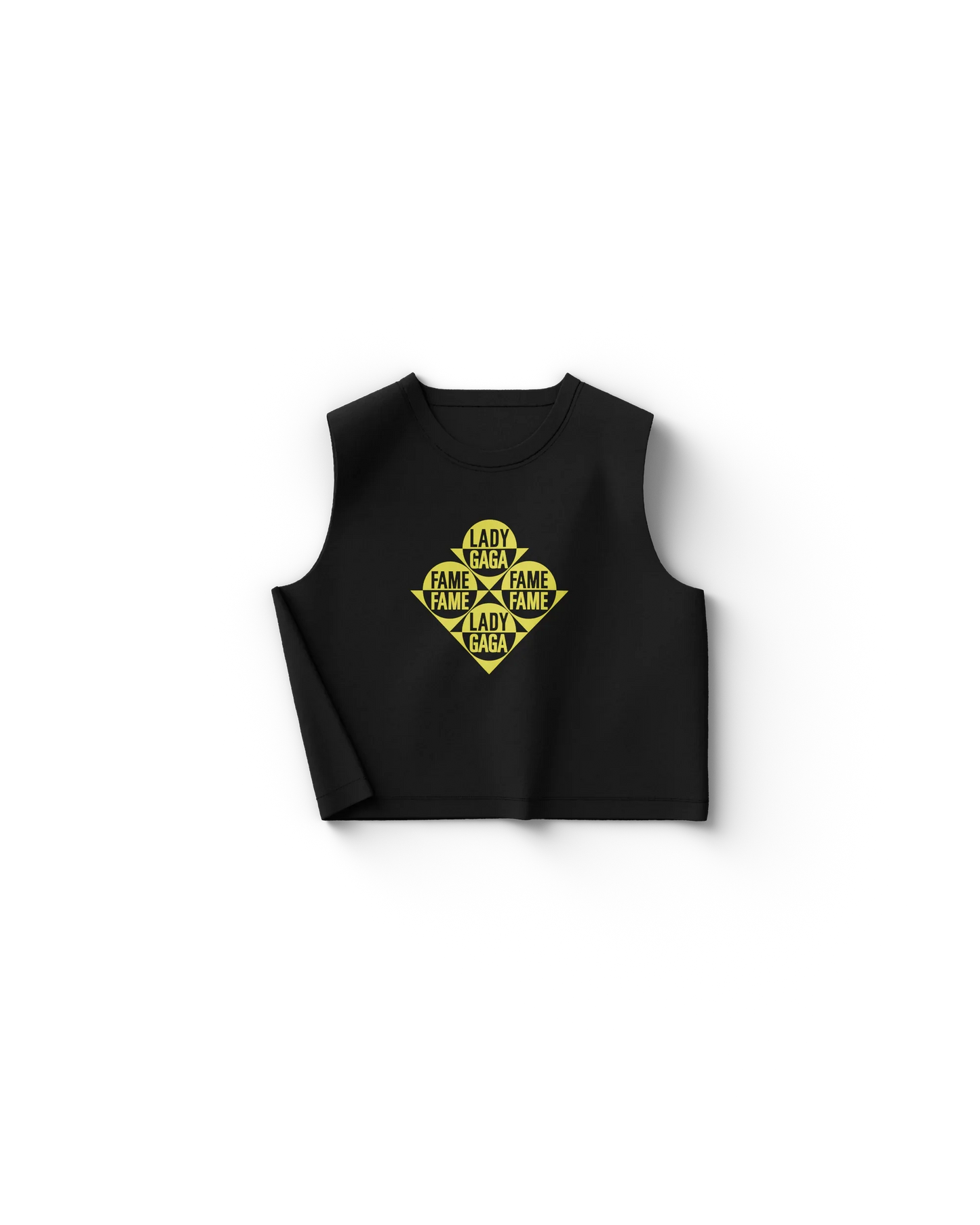 Lady Gaga The Fame Black Cropped Tank Official Merch