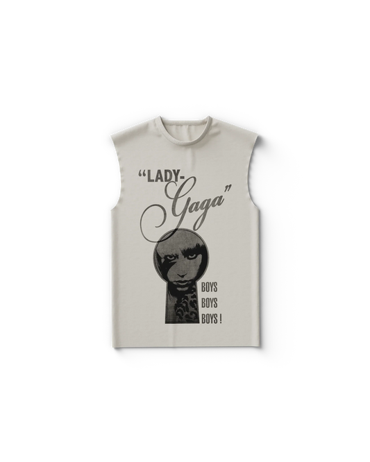 Lady Gaga Keyhole Boys Tank Official Merch