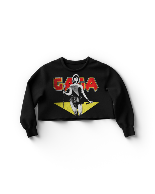 Lady Gaga Metal Cropped Crewneck Official Store