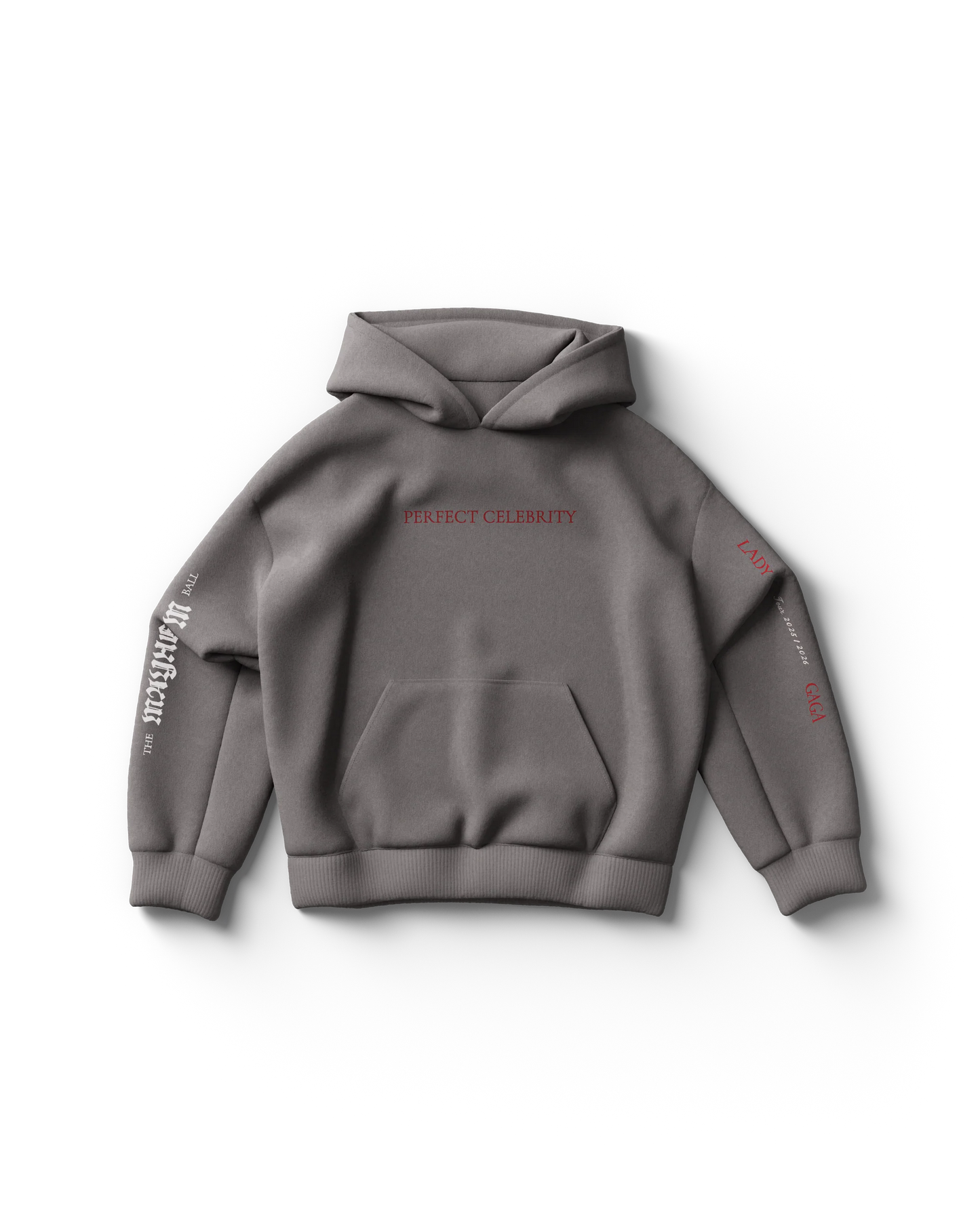 Perfect Celebrity Gray Hoodie Lady Gaga Official Store
